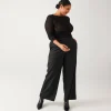 Promod Pantalon large Femme - Noir Hot