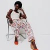 Promod Pantalon large imprimé Femme - Imprimé écru Impriméécru Cheap