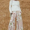 Promod Pantalon large imprimé Femme - Imprimé écru Impriméécru Discount