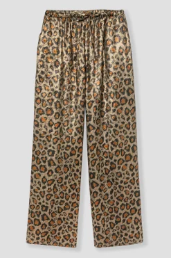Promod Pantalon large léopard irisé - Imprimé noir Impriménoir Cheap