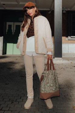 Promod Pantalon LUCIEN en velours - Beige Clearance