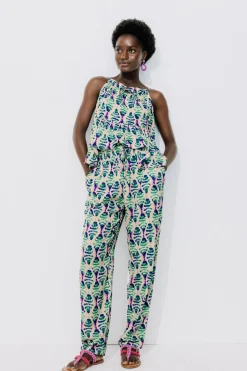 Promod Pantalon motif ikat Femme - Imprimé multicolore Imprimémulticolore Hot