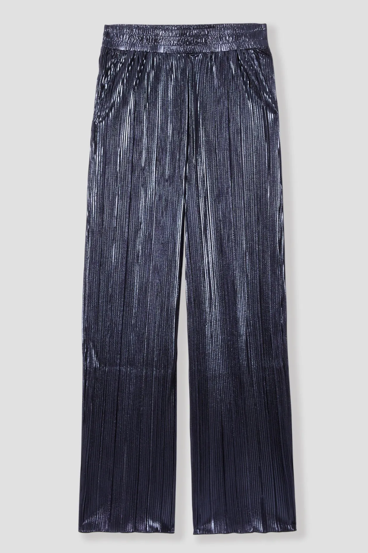 Promod Pantalon plissé pailleté Femme - Pétrole Best