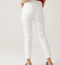 Promod Pantalon skinny en coton Femme - Ecru Discount