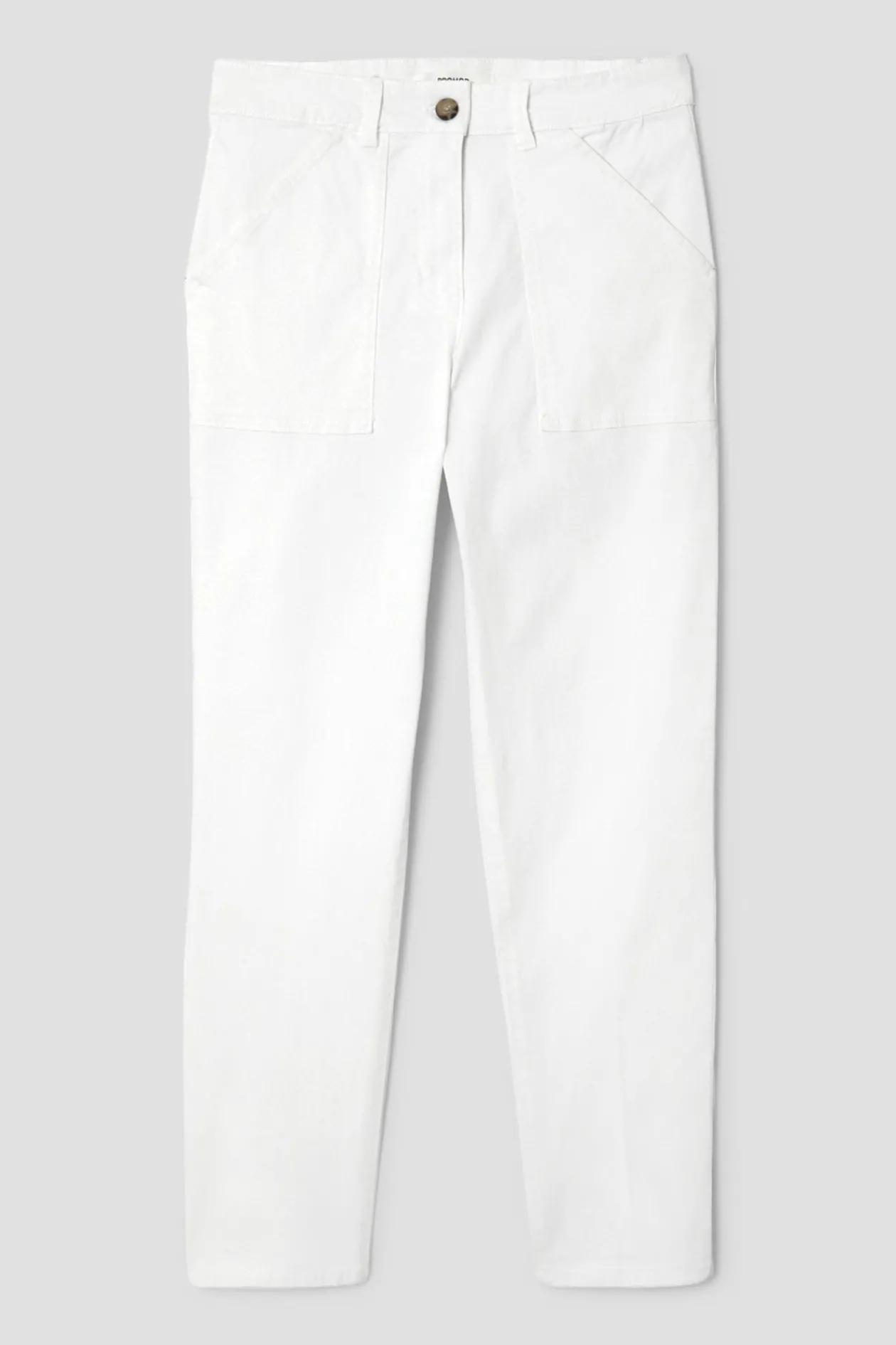 Promod Pantalon skinny en coton Femme - Ecru Discount