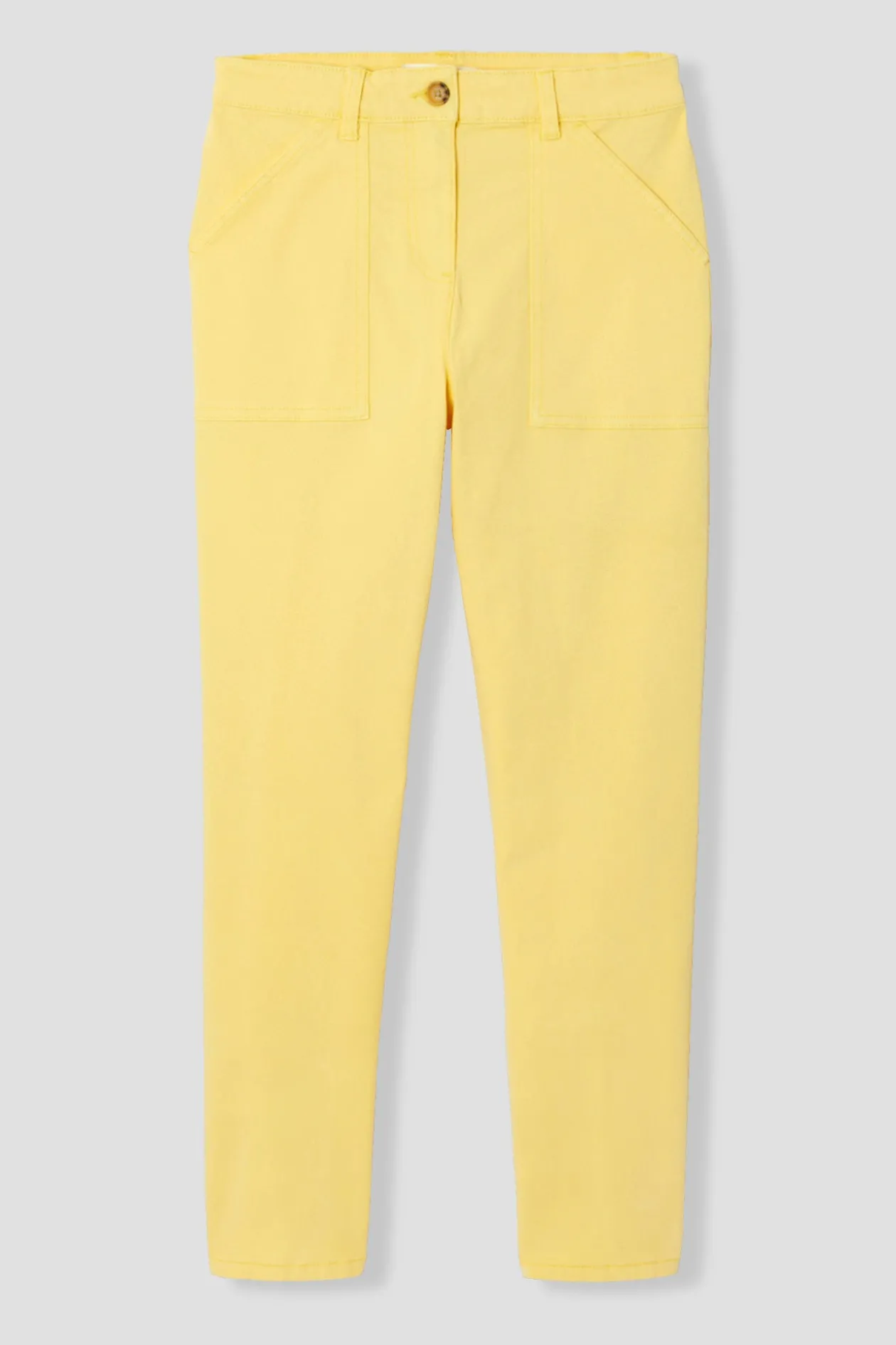 Promod Pantalon skinny en coton Femme - Jaune New