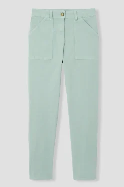 Promod Pantalon skinny en coton Femme - Bleu ciel Bleuciel Hot
