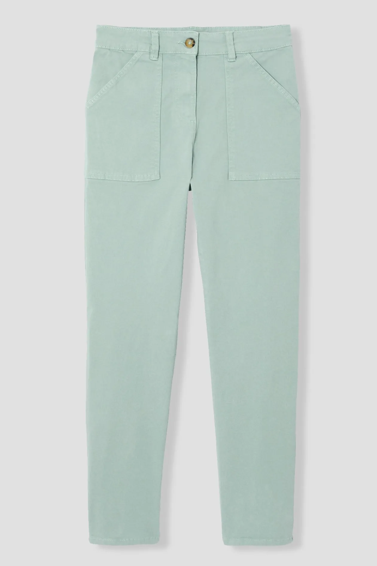 Promod Pantalon skinny en coton Femme - Bleu ciel Bleuciel Hot