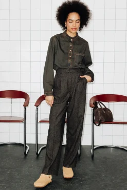 Promod Pantalon tweedé Femme - Imprimé marron Imprimémarron Best