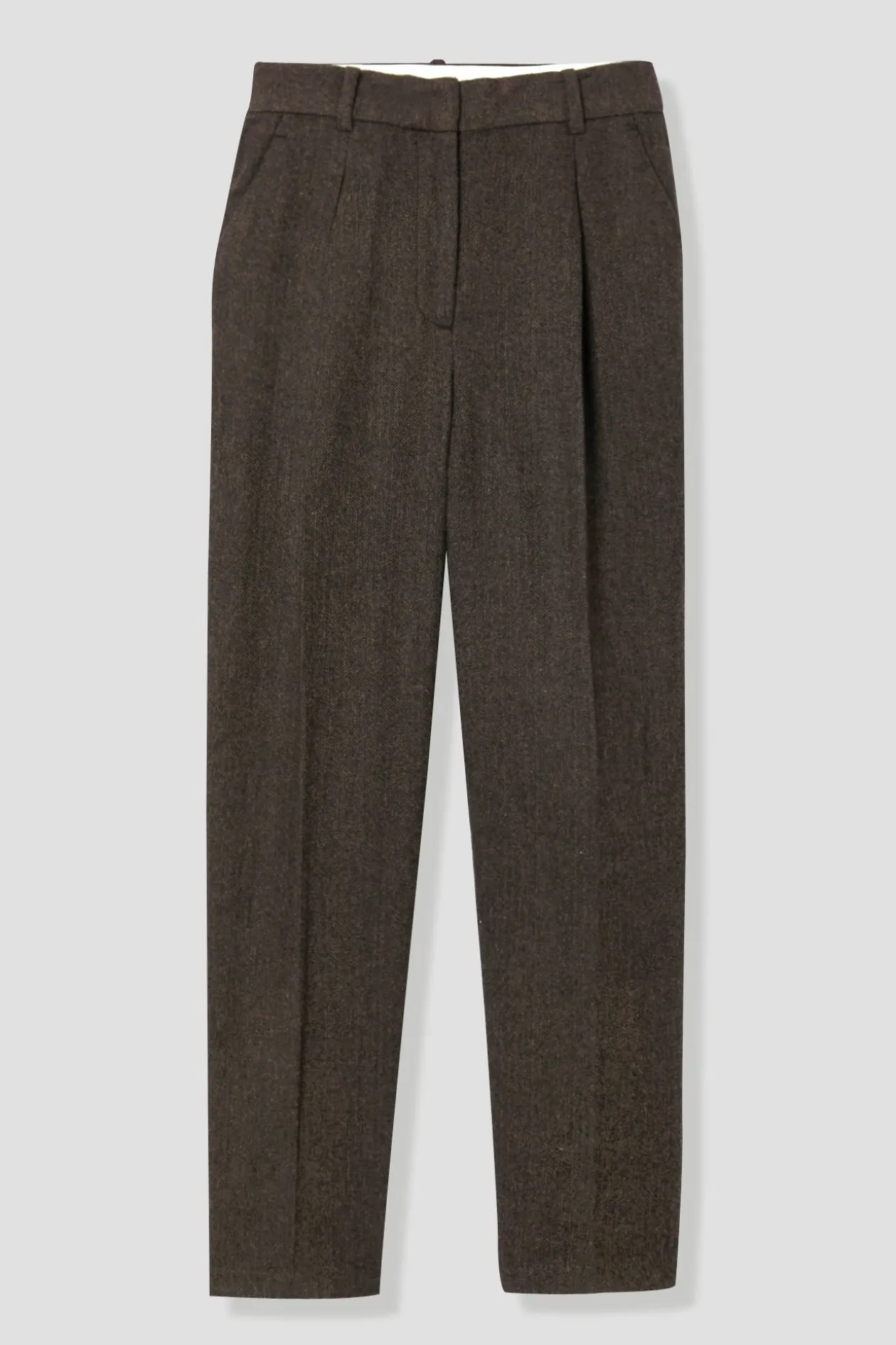 Promod Pantalon tweedé Femme - Imprimé marron Imprimémarron Best