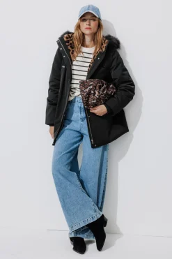 Promod Parka à capuche Femme - Noir Fashion