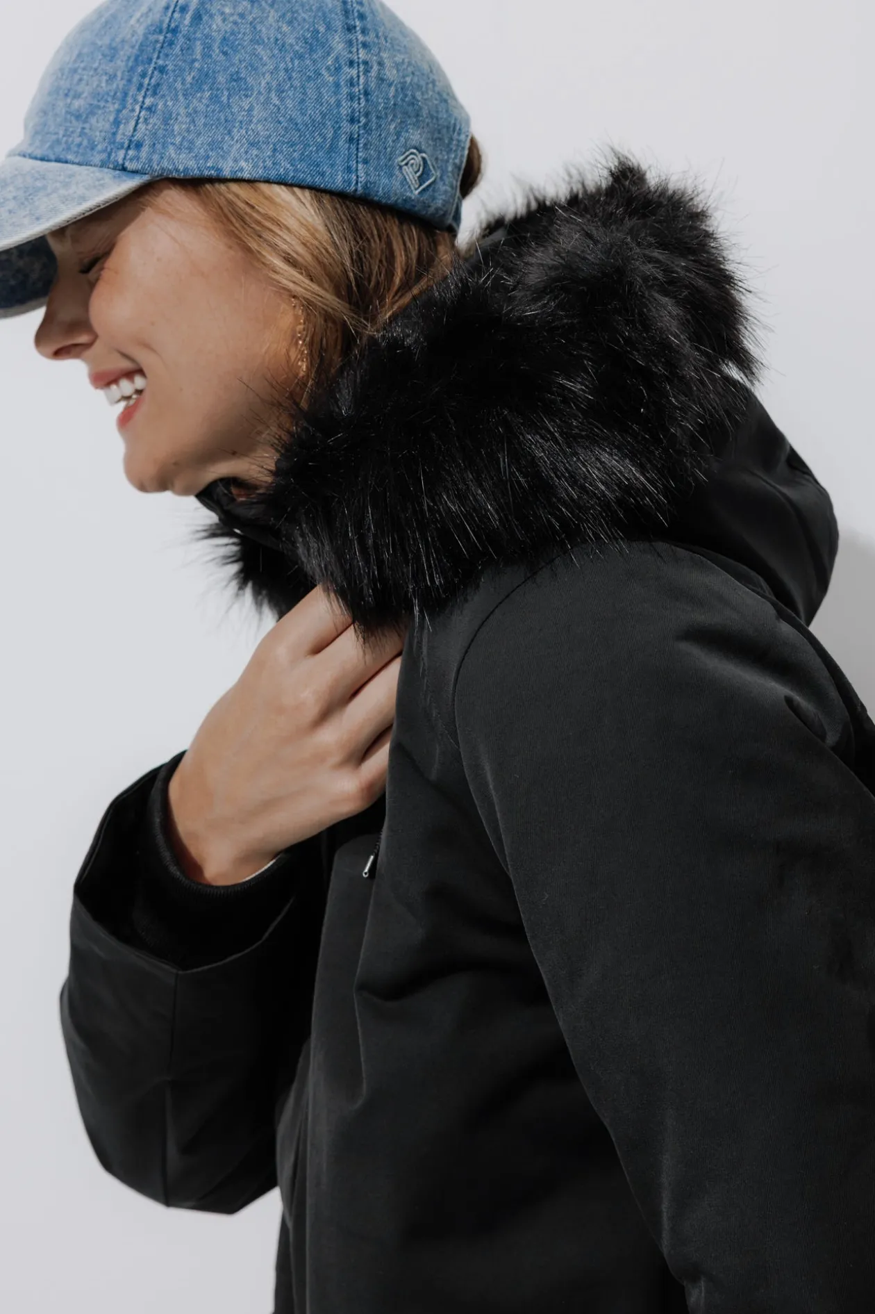Promod Parka à capuche Femme - Noir Fashion