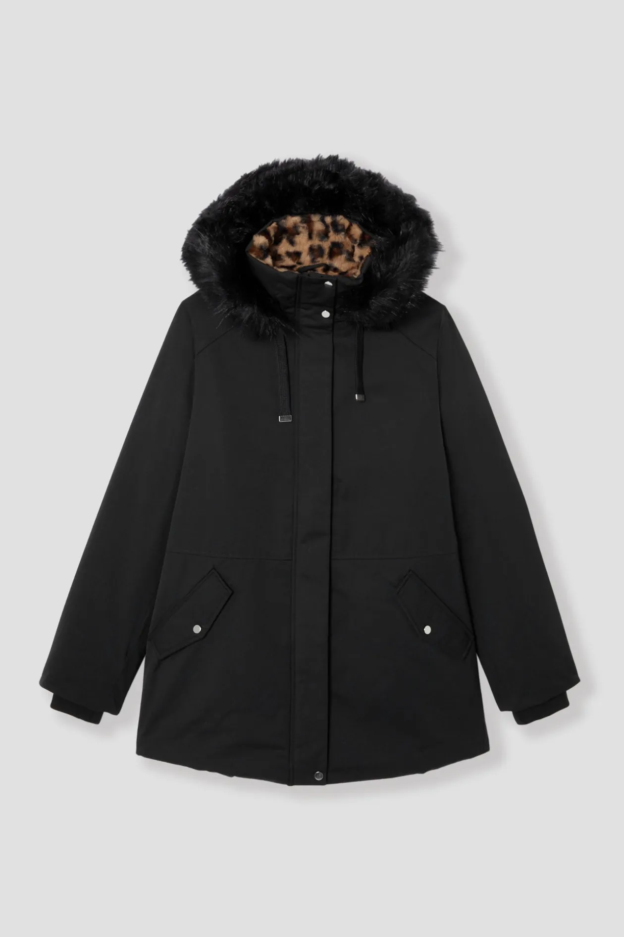 Promod Parka à capuche Femme - Noir Fashion