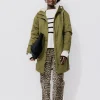 Promod Parka chaude à capuche Femme - Kaki Fashion