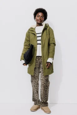 Promod Parka chaude à capuche Femme - Kaki Fashion