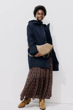 Promod Parka chaude à capuche Femme - Marine Cheap