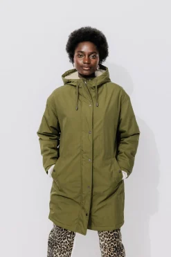 Promod Parka chaude à capuche Femme - Kaki Fashion