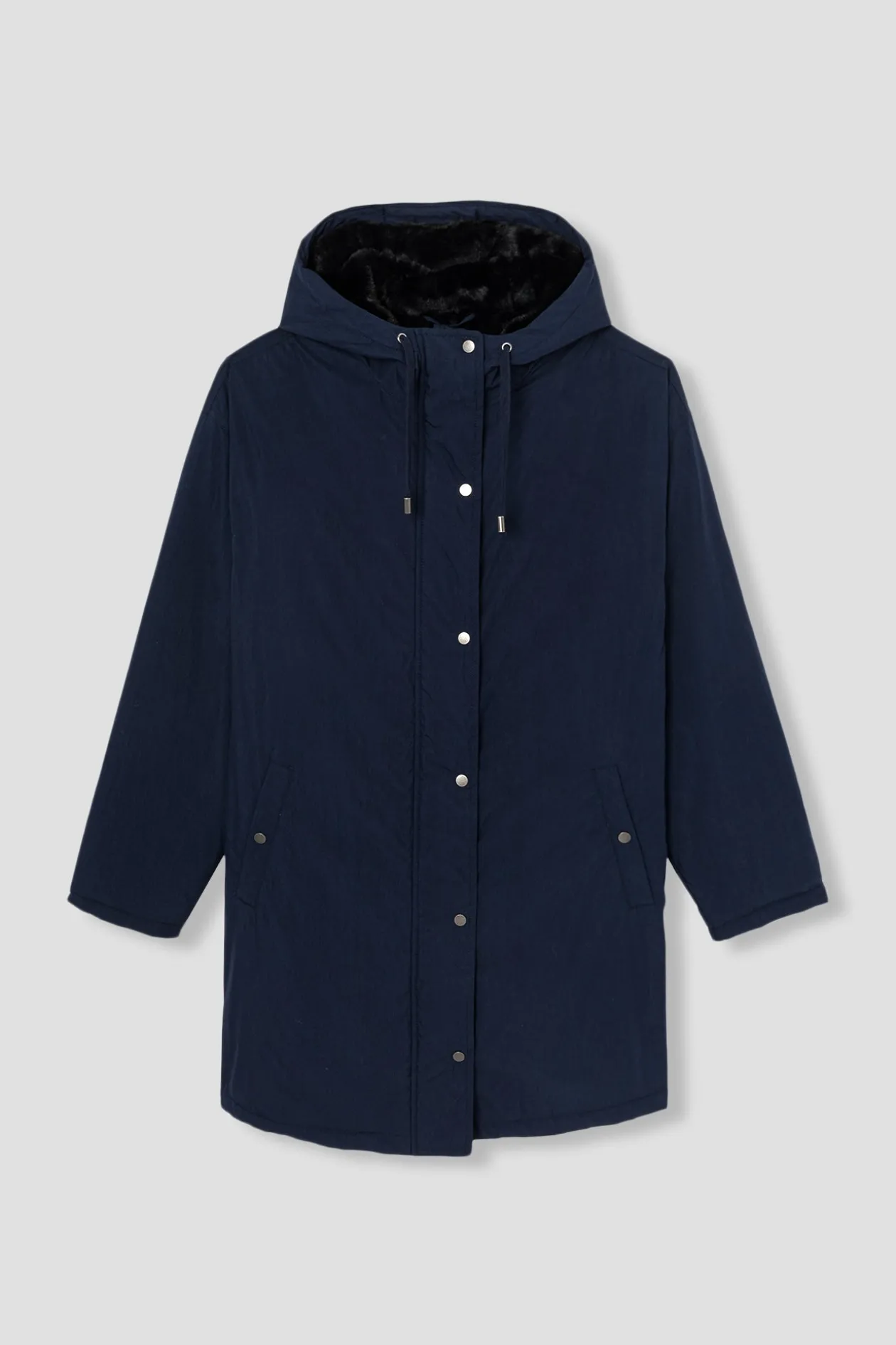 Promod Parka chaude à capuche Femme - Marine Cheap