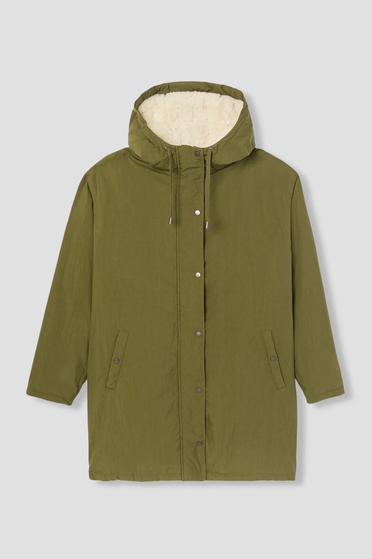 Promod Parka chaude à capuche Femme - Kaki Fashion