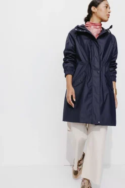 Promod Parka déperlante unie Femme - Marine Best Sale