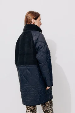 Promod Parka matelassée et moumoute - Marine Online