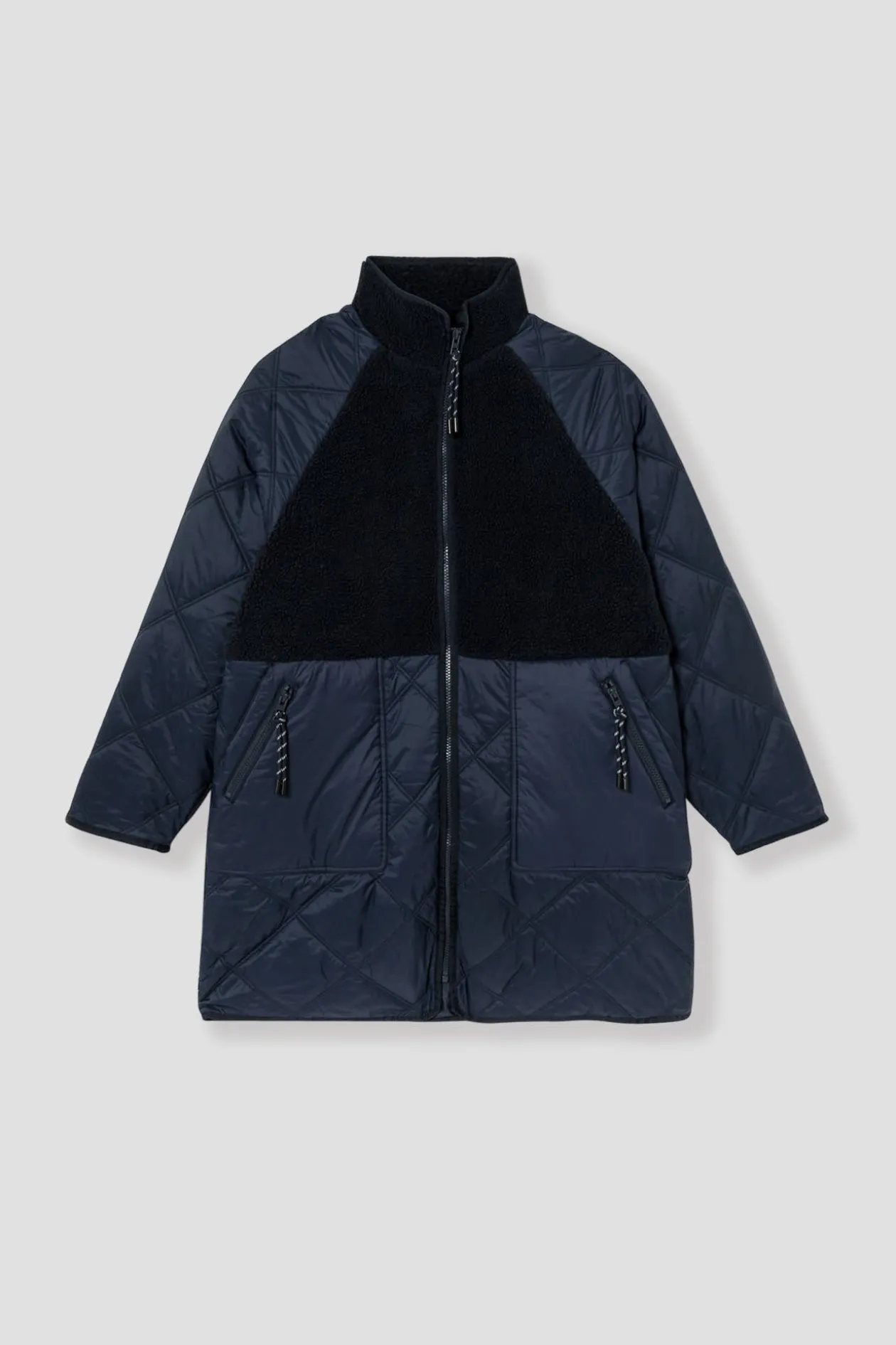Promod Parka matelassée et moumoute - Marine Online