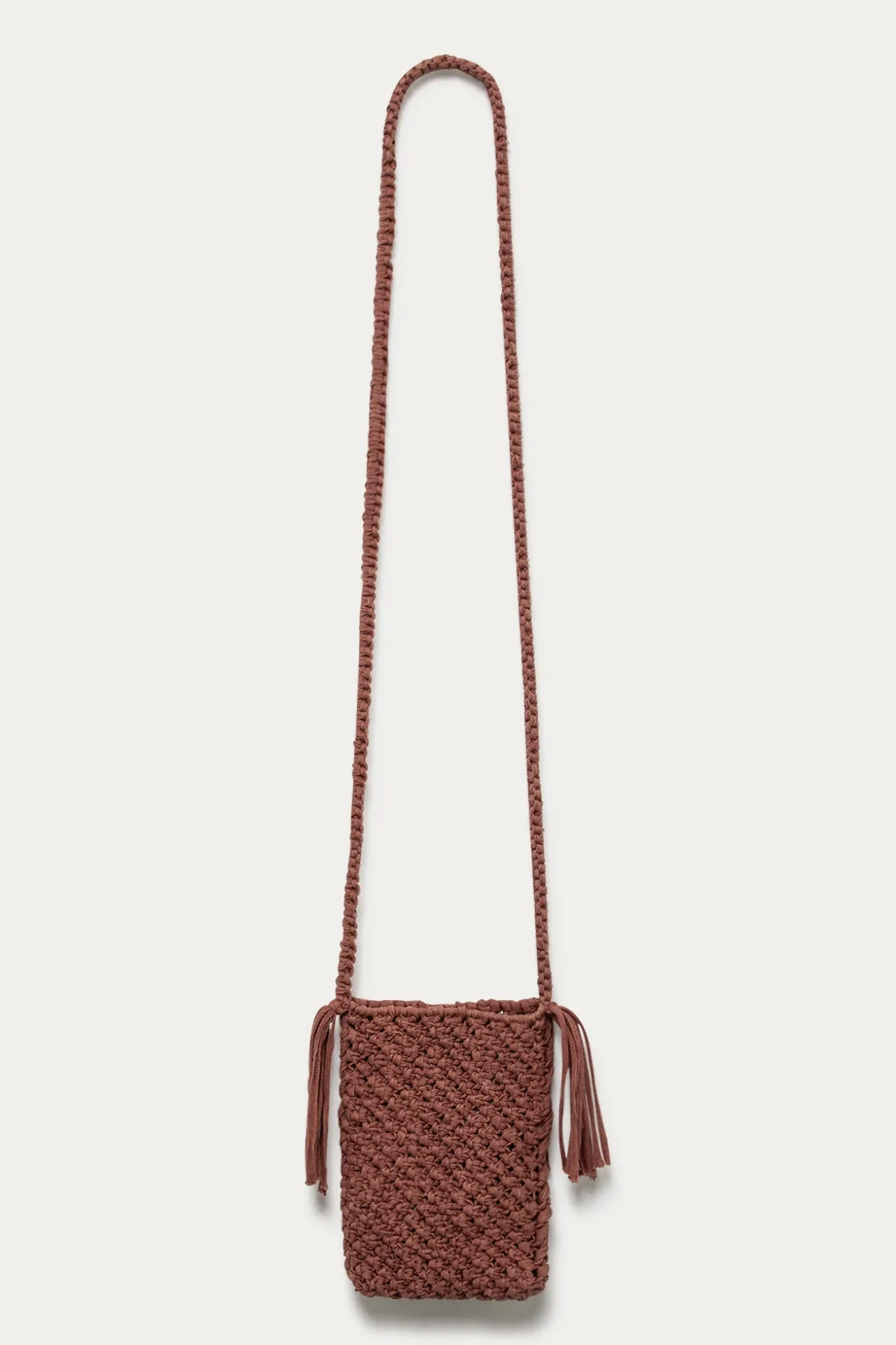 Promod Pochette en macramé Femme - Rose Online