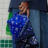 Promod Pochette en velours LALLA - Bleu Best Sale