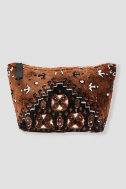 Promod Pochette en velours LALLA - Marron Store