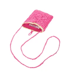 Promod Pochette façon raphia Femme - Rose New
