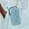 Promod Pochette smartphone en jean - Bleu Best Sale