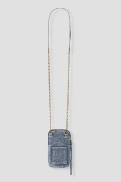 Promod Pochette smartphone en jean - Bleu Best Sale