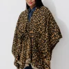Promod Poncho oversize léopard Femme - Imprimé camel Imprimécamel Clearance