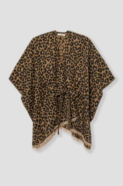 Promod Poncho oversize léopard Femme - Imprimé camel Imprimécamel Clearance