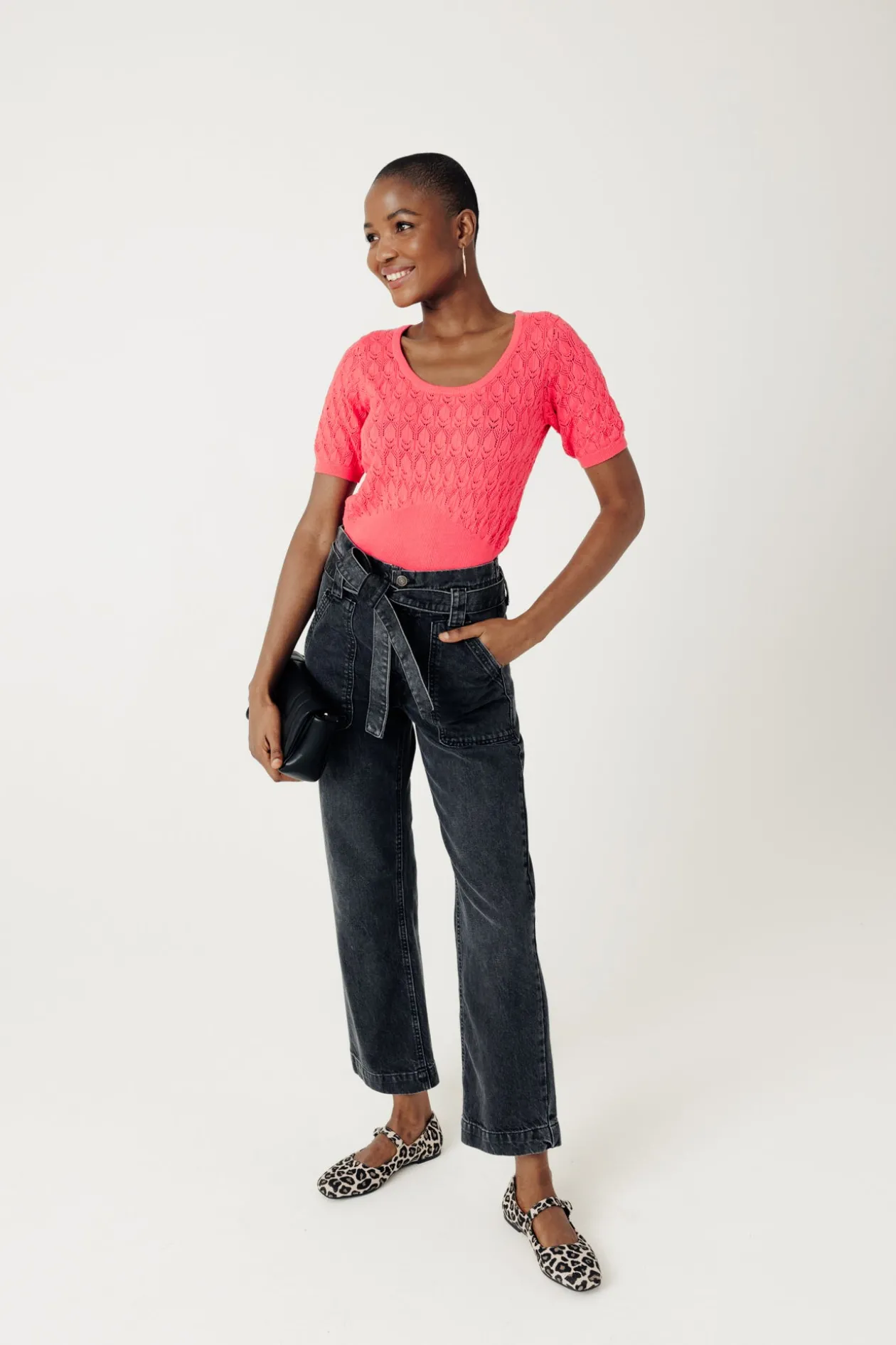 Promod Pull ajouré éco-conçu - Rose fuchsia Rosefuchsia Cheap