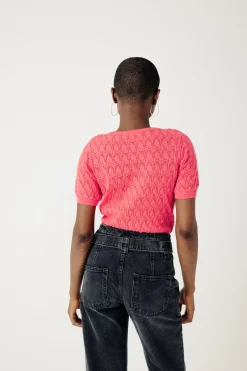 Promod Pull ajouré éco-conçu - Rose fuchsia Rosefuchsia Cheap