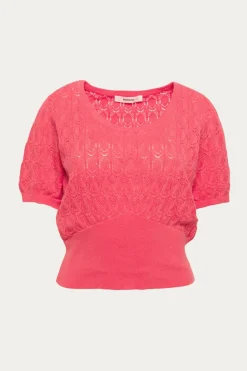 Promod Pull ajouré éco-conçu - Rose fuchsia Rosefuchsia Cheap