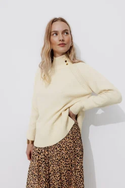 Promod Pull col montant Femme - Ecru Cheap