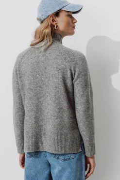 Promod Pull col montant Femme - Gris clair Grisclair Outlet