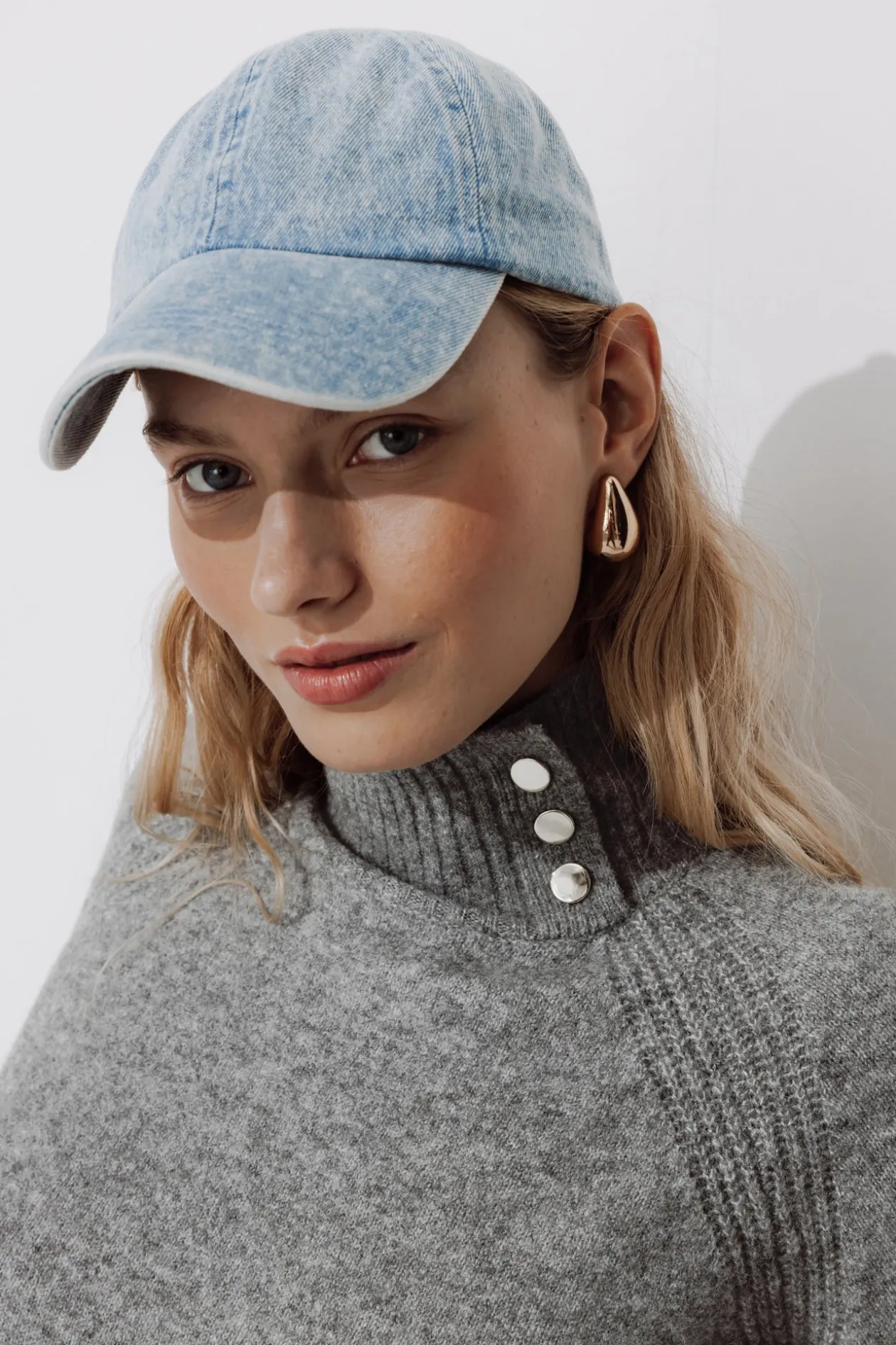 Promod Pull col montant Femme - Gris clair Grisclair Outlet