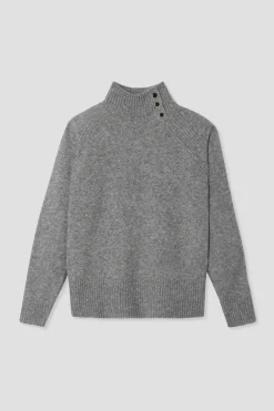 Promod Pull col montant Femme - Gris clair Grisclair Outlet