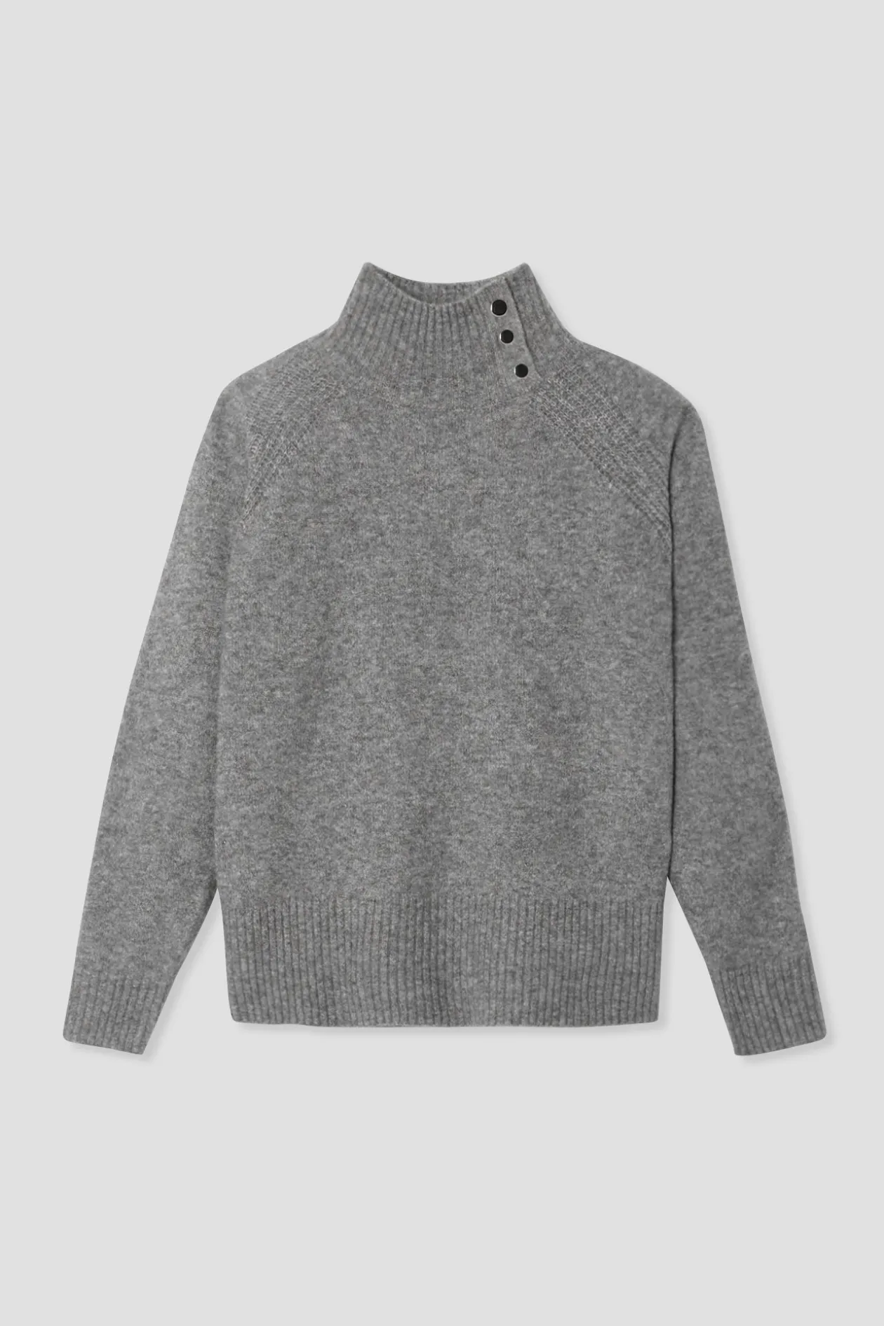 Promod Pull col montant Femme - Gris clair Grisclair Outlet