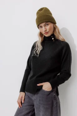 Promod Pull col montant Femme - Noir New