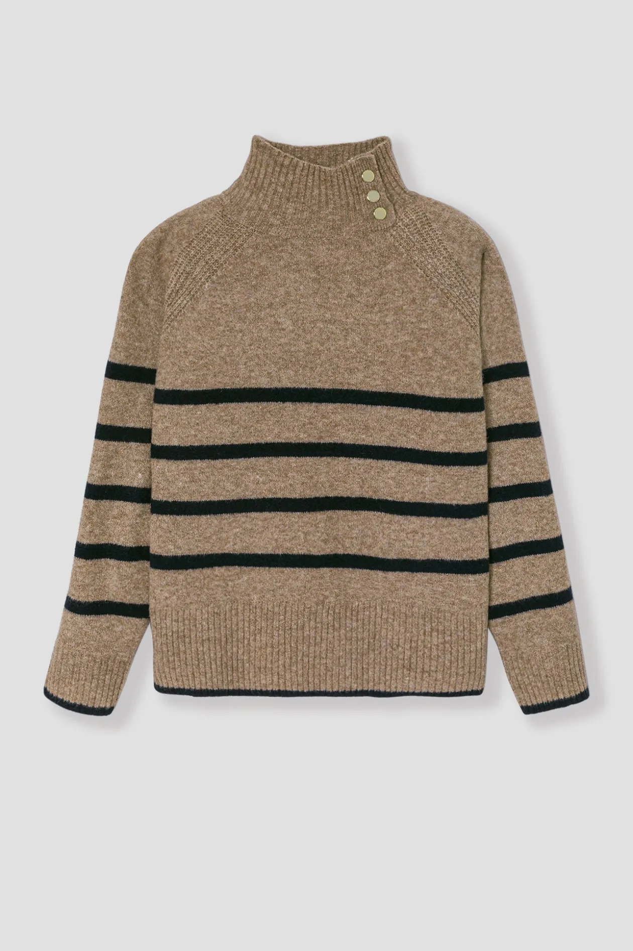 Promod Pull col montant marinière - Rayé marine Rayémarine Best Sale