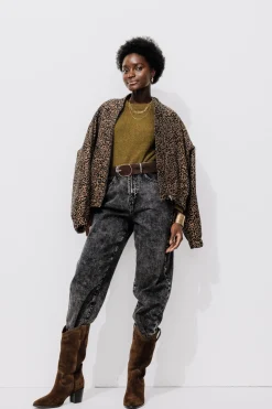Promod Pull col rond Femme - Vert olive Vertolive Sale