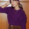 Promod Pull col rond Femme - Violet Sale