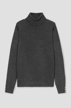 Promod Pull col roulé éco-conçu Femme - Gris foncé Grisfoncé Hot