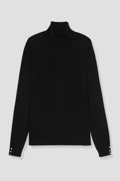 Promod Pull col roulé éco-conçu Femme - Noir Flash Sale
