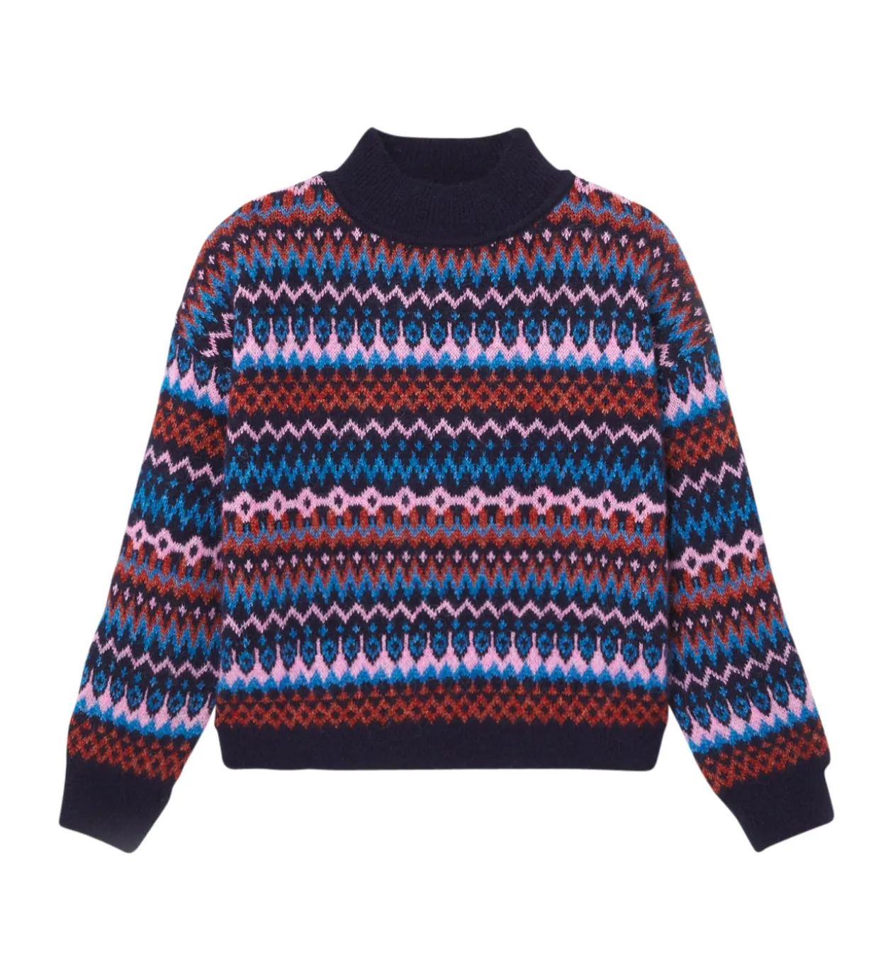 Promod Pull de Noël Femme - Imprimé marine Imprimémarine Shop