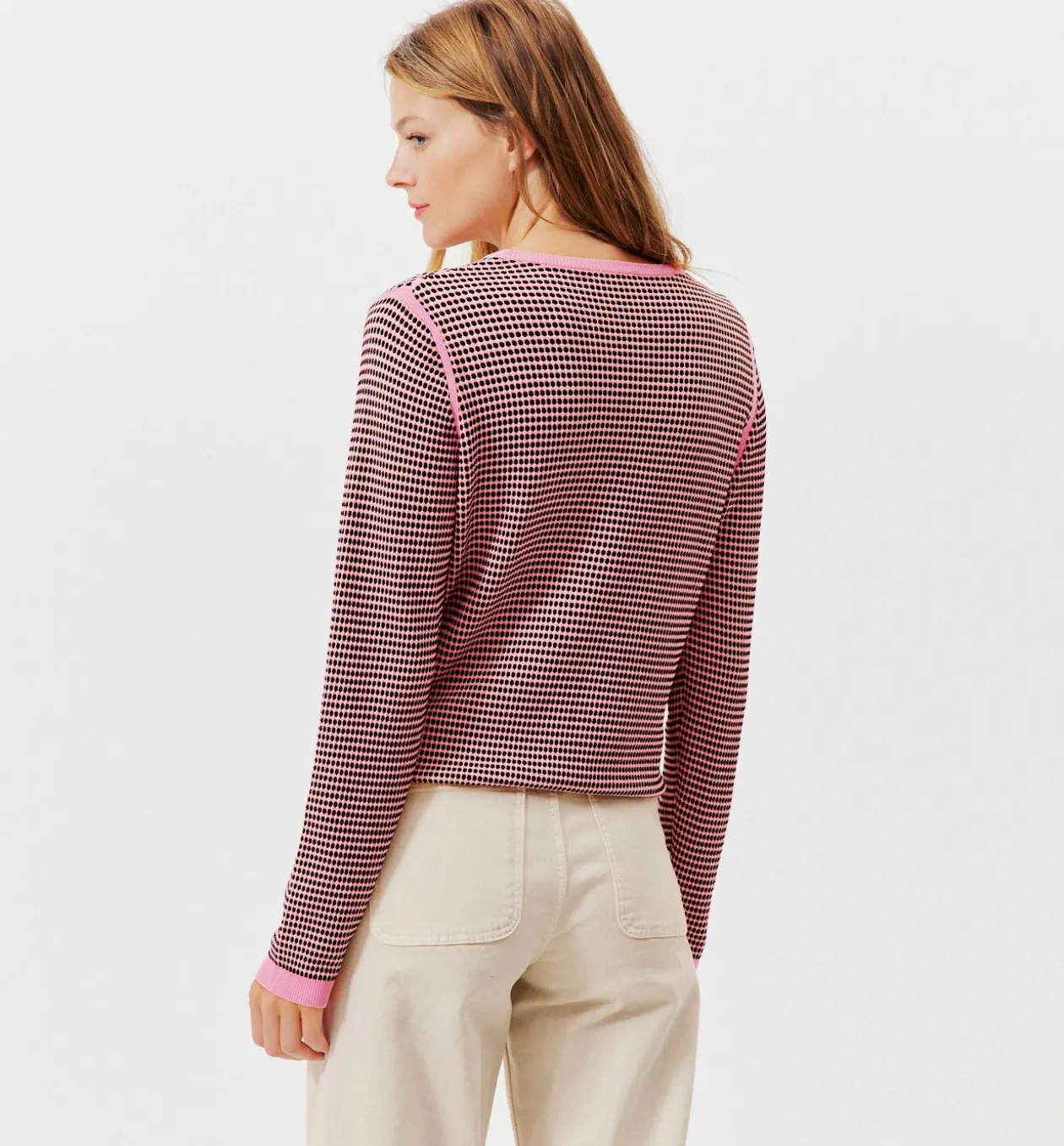Promod Pull effet jacquard Femme - Imprimé lilas Imprimélilas Shop